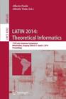 Image for Latin 2014  : theoretical informatics