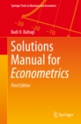 Image for Solutions manual for Econometrics