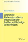 Image for Gesammelte Mathematische Werke, Wissenschaftlicher Nachlass und Nachtrage - Collected Papers