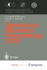 Image for Operations Research Proceedings 2002 : Selected Papers of the International Conference on Operations Research (SOR 2002), Klagenfurt, September 2-5, 2002