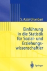 Image for Einfuhrung in Die Statistik fur Sozial- Und Erziehungs-wissenschaftler