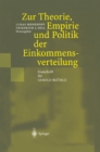Image for Zur Theorie, Empirie und Politik der Einkommensverteilung: Festschrift fur Gerold Blumle