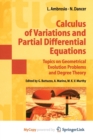 Image for Calculus of Variations and Partial Differential Equations