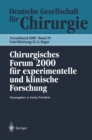 Image for Chirurgisches Forum 2000 Fur Experimentelle Und Klinische Forschung: 117. Kongre Der Deutschen Gesellschaft Fur Chirurgie Berlin, 02.05.-06.05.2000