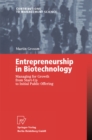 Image for Entrepreneurship in Biotechnology: Managing for Growth from Start-Up to Initial Public Offering