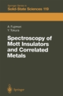 Image for Spectroscopy of Mott Insulators and Correlated Metals: Proceedings of the 17th Taniguchi Symposium Kashikojima, Japan, October 24-28, 1994