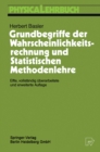 Image for Grundbegriffe Der Wahrscheinlichkeitsrechnung Und Statistischen Methodenlehre