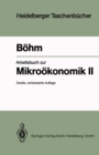 Image for Arbeitsbuch zur Mikrookonomik II