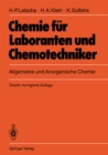 Image for Chemie fur Laboranten und Chemotechniker: Allgemeine und Anorganische Chemie