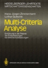 Image for Multi-criteria Analyse: Einfuhrung in Die Theorie Der Entscheidungen Bei Mehrfachzielsetzungen