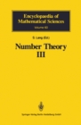 Image for Number Theory III: Diophantine Geometry