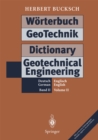 Image for Worterbuch GeoTechnik Dictionary Geotechnical Engineering: Band II / Volume II