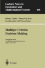 Image for Multiple Criteria Decision Making: Proceedings of the Twelfth International Conference Hagen (Germany)