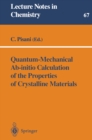 Image for Quantum-Mechanical Ab-initio Calculation of the Properties of Crystalline Materials : 67