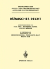 Image for Romisches Recht