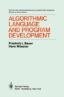 Image for Algorithmic Language and Program Development