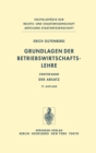 Image for Grundlagen Der Betriebswirtschaftslehre: Band 2: Der Absatz : 2