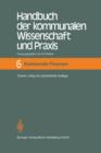 Image for Handbuch der kommunalen Wissenschaft und Praxis : Band 6 Kommunale Finanzen