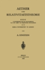 Image for Aether Und Relativitaetstheorie
