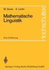 Image for Mathematische Linguistik : Eine Einfuhrung