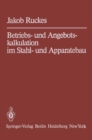 Image for Betriebs- Und Angebotskalkulation Im Stahl- Und Apparatebau
