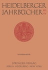 Image for Heidelberger Jahrbucher : 15