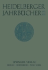 Image for Heidelberger Jahrbucher : 16