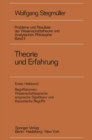 Image for Theorie Und Erfahrung: Begriffsformen, Wissenschaftssprache, Empirische Signifikanz Und Theoretische Begriffe : 2 / 1