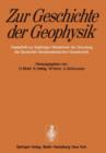 Image for Zur Geschichte der Geophysik