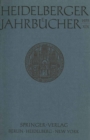 Image for Heidelberger Jahrbucher : 19
