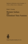 Image for Riemann Surfaces and Generalized Theta Functions