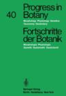 Image for Progress in Botany/Fortschritte der Botanik