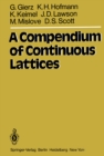 Image for Compendium of Continuous Lattices