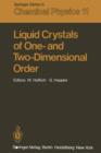 Image for Liquid Crystals of One- and Two-Dimensional Order : Proceedings of the Conference on Liquid Crystals of One- and Two-Dimensional Order and Their Applications, Garmisch- Partenkirchen, Federal Republic