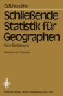Image for Schlieende Statistik fur Geographen: Eine Einfuhrung
