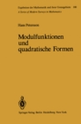 Image for Modulfunktionen und quadratische Formen : 100
