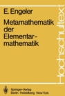 Image for Metamathematik der Elementarmathematik