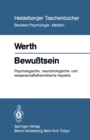 Image for Bewutsein: Psychologische, Neurobiologische Und Wissenschaftstheoretische Aspekte