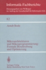 Image for Mikroarchitekturen und Mikroprogrammierung: Formale Beschreibung und Optimierung: Formale Beschreibung und Optimierung : 82