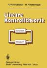 Image for Lineare Kontrolltheorie