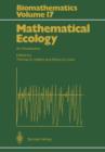 Image for Mathematical Ecology : An Introduction