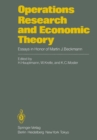 Image for Operations Research and Economic Theory: Essays in Honor of Martin J. Beckmann