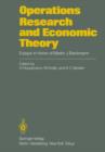 Image for Operations Research and Economic Theory : Essays in Honor of Martin J. Beckmann