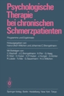 Image for Psychologische Therapie bei chronischen Schmerzpatienten: Programme und Ergebnisse