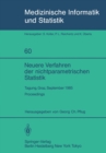 Image for Neuere Verfahren der nichtparametrischen Statistik: Tagung, Graz, 23.-27. September 1985 Proceedings