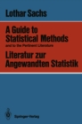 Image for Guide to Statistical Methods and to the Pertinent Literature / Literatur zur Angewandten Statistik