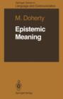 Image for Epistemic Meaning