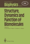 Image for Structure, Dynamics and Function of Biomolecules: The First EBSA Workshop A Marcus Wallenberg Symposium : 1