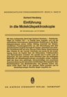 Image for Einfuhrung in die Molekulspektroskopie: Die Spektren und Strukturen von Einfachen Freien Radikalen