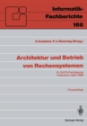 Image for Architektur und Betrieb von Rechensystemen: 10. GI/ITG-Fachtagung Paderborn, 9.-11. Marz 1988 Proceedings
